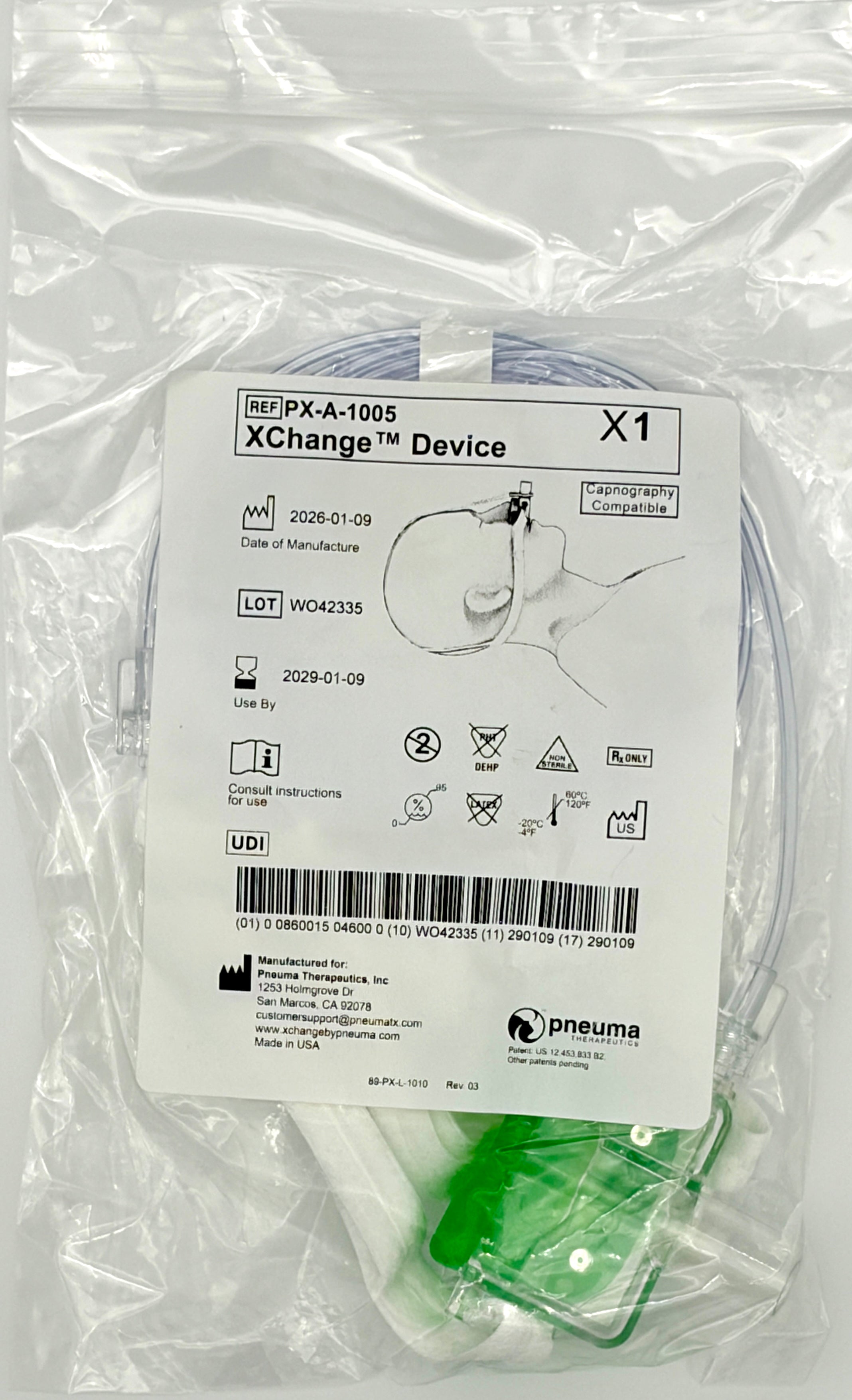 Standalone xchange, strap, CO2 tubing